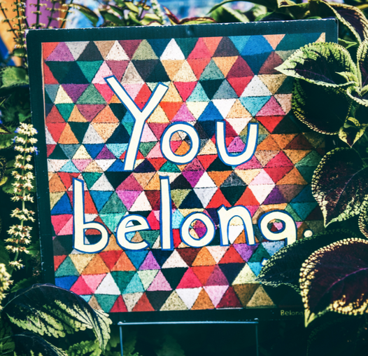You belong graphic